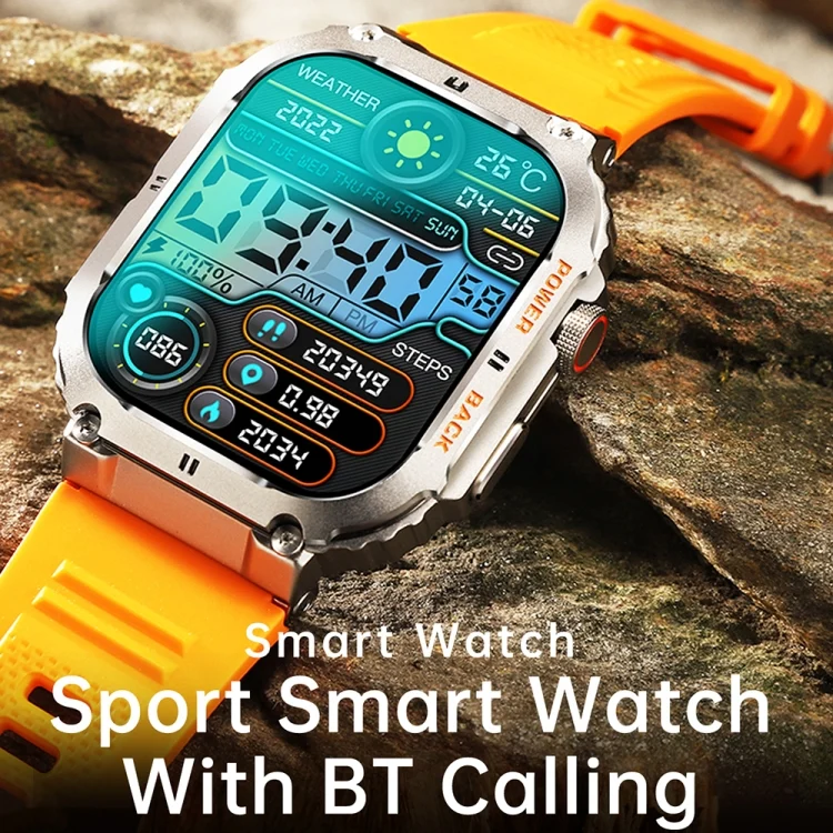 TBD06044088_B3.webp K57 Pro 1.96 Inch Bluetooth Call Music Weather Display Waterproof Smart Watch - Image 4