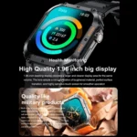 K57 Pro 1.96 Inch Bluetooth Call Music Weather Display Waterproof Smart Watch - Image 5