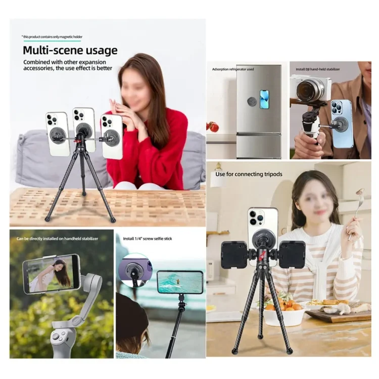 TBD06045866_B10.webp Magnetic Phone Holder with 1/4 Inch Hole for Tripod Magic Arm - Image 11