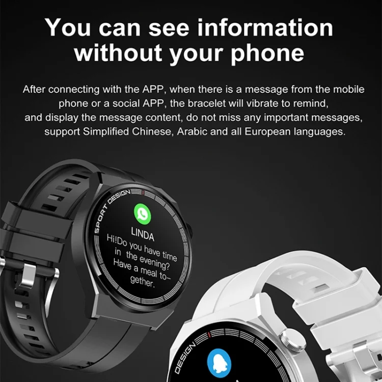TBD06046059_B11.webp GT3Pro 1.28-Inch Health Monitoring Bluetooth Call Smart Watch With NFC - Image 12
