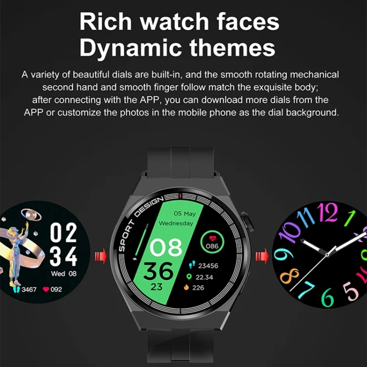 TBD06046059_B6.webp GT3Pro 1.28-Inch Health Monitoring Bluetooth Call Smart Watch With NFC - Image 7