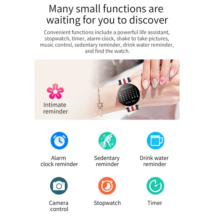 TBD06046551_B13.webp T8 1.3-inch Heart Rate/Blood Pressure/Blood Oxygen Monitoring Bluetooth Smart Watch - Image 14