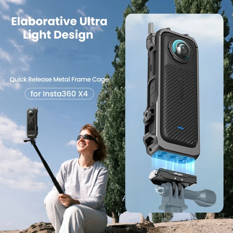 TBD06047193_2.webp For Insta360 X4 aMagisn Metal Protective Housing Frame Quick Release Version - Image 3