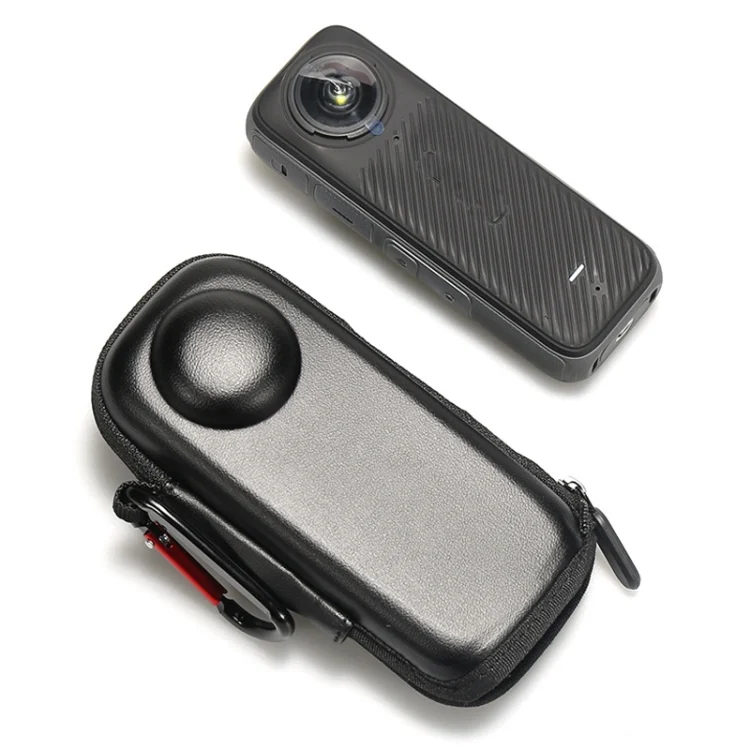 TBD0604720901A.webp For Insta360 X4 Mini Storage Case PU Bag Sport Camera Protector With Hook - Image 1