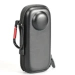 For Insta360 X4 Mini Storage Case PU Bag Sport Camera Protector With Hook - Image 2