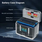 For Insta360 X4 CYNOVA Two-Way Charging Butler Screen Display Smart Charging Box - Image 8