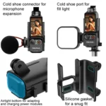 For DJI Osmo Pocket 3 HEPAIL Extended Adapter Protective Bezel Extension Handle Cold Shoe Adapter Bracket - Image 5