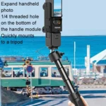 For DJI Osmo Pocket 3 HEPAIL Extended Adapter Protective Bezel Extension Handle Cold Shoe Adapter Bracket - Image 9