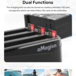 For Insta360 X4 AMagisn Battery Charger Charging Seat Camera Accessories - Image 7