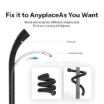 aMagisn AM10 Flexible Stand Octopus Sports Camera Cycling Vlog Accessories - Image 5