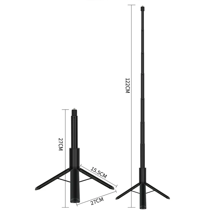 TBD06047541_B2.webp 1.22m For Insta360 One X Retractable Integrated Camera Panoramic Invisible Selfie Stick Tripod - Image 3