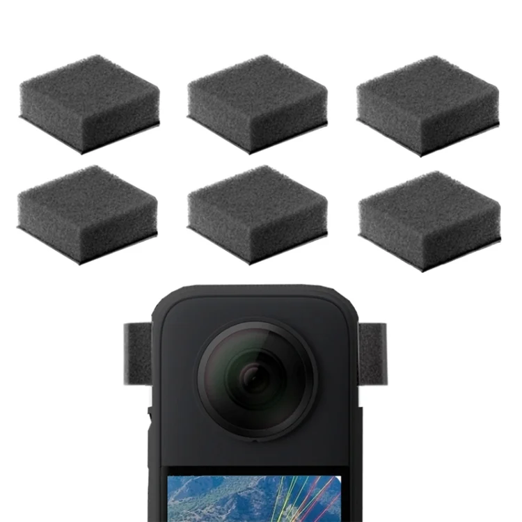 TBD06047551.webp For Insta360 X4 / X3 6pcs /Pack Noise Canceling Windproof Cotton Camera Accessories - Image 1