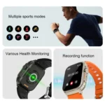 A70 1.96 Inch Health Monitoring Multifunctional IP68 Waterproof Bluetooth Call Smart Watch - Image 5