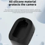 For Insta360 X4 CYNOVA Silicone Base Upright Holder Desktop Support Stand - Image 4