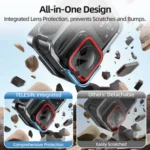 For Insta 360 Ace / Ace Pro TELESIN S6-FMS-02 Vertical Shot Quick Release Metal Rabbit Cage Body Protection Accessories - Image 4