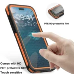 For IPhone 15 Pro Max TELESIN P4-WTP-02 IP68 Waterproof Case Dustproof Diving Magsafe Magnetic Protective Case - Image 4