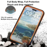 For IPhone 15 Pro Max TELESIN P4-WTP-02 IP68 Waterproof Case Dustproof Diving Magsafe Magnetic Protective Case - Image 5