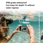 For IPhone 15 Pro Max TELESIN P4-WTP-02 IP68 Waterproof Case Dustproof Diving Magsafe Magnetic Protective Case - Image 7