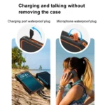 For IPhone 15 Pro Max TELESIN P4-WTP-02 IP68 Waterproof Case Dustproof Diving Magsafe Magnetic Protective Case - Image 9