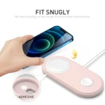 For Apple Watch / iPhone AhaStyle PT135 2 In 1 Silicone Wireless Charging Base - Image 3
