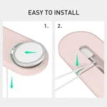 For Apple Watch / iPhone AhaStyle PT135 2 In 1 Silicone Wireless Charging Base - Image 4