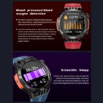 LOKMAT ZEUS6 PRO 1.46-Inch IP68 Waterproof SOS Flashlight Bluetooth Smart Watch - Image 13