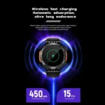 LOKMAT ZEUS6 PRO 1.46-Inch IP68 Waterproof SOS Flashlight Bluetooth Smart Watch - Image 16