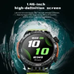 LOKMAT ZEUS6 PRO 1.46-Inch IP68 Waterproof SOS Flashlight Bluetooth Smart Watch - Image 4