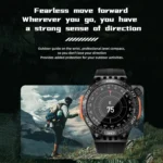 LOKMAT ZEUS6 PRO 1.46-Inch IP68 Waterproof SOS Flashlight Bluetooth Smart Watch - Image 9