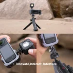 For Insta360 X4 PGYTECH P-55A-010 Metal Rabbit Cage Aluminum Expanding Protective Bezel With Lens Case - Image 7