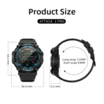 LOKMAT ATTACK 2 PRO 1.39-Inch 5ATM Waterproof Health Monitoring Bluetooth Smart Watch - Image 3