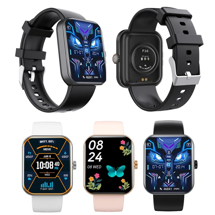 TBD06050262_B1.webp F16 2.0-inch IP67 Waterproof Health Monitoring Bluetooth Call Smart Watch - Image 2