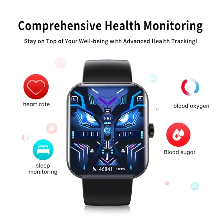 TBD06050262_B3.webp F16 2.0-inch IP67 Waterproof Health Monitoring Bluetooth Call Smart Watch - Image 4