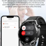 F200 Smart Health Watch ECG Electrocardiogram Blood Sugar Monitoring 1.55 Inch Round Screen - Image 9
