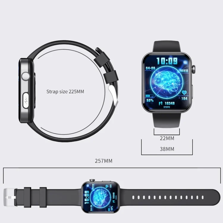 TBD06050383_B11.webp F300  2.1-Inch Screen Smart Watch Supports Bluetooth Calls/ECG/Blood Composition Analysis/50+ Sports Modes - Image 12