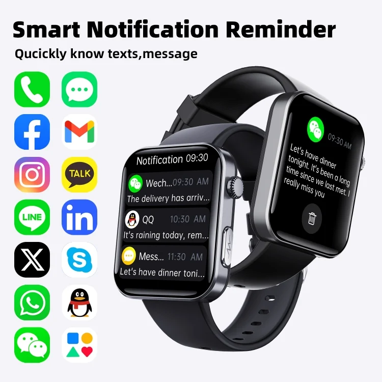 TBD06050383_B3.webp F300  2.1-Inch Screen Smart Watch Supports Bluetooth Calls/ECG/Blood Composition Analysis/50+ Sports Modes - Image 4