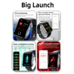F300  2.1-Inch Screen Smart Watch Supports Bluetooth Calls/ECG/Blood Composition Analysis/50+ Sports Modes - Image 8