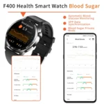 F400  1.55 Inch Screen Smart Watch Support ECG/ Blood Oxygen / Blood Sugar / 150+ Sports Mode - Image 11