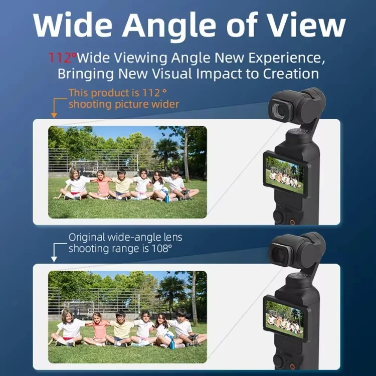 TBD06050721_4.webp For DJI Osmo Pocket 3  Magnetic Wide-Angle Lens Extend FOV To 112 Degree - Image 5