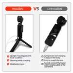 For DJI OSMO Pocket 3 Camera Charging Base Quick Release Mount Adapter With 1/4 Inch Hole - Image 9