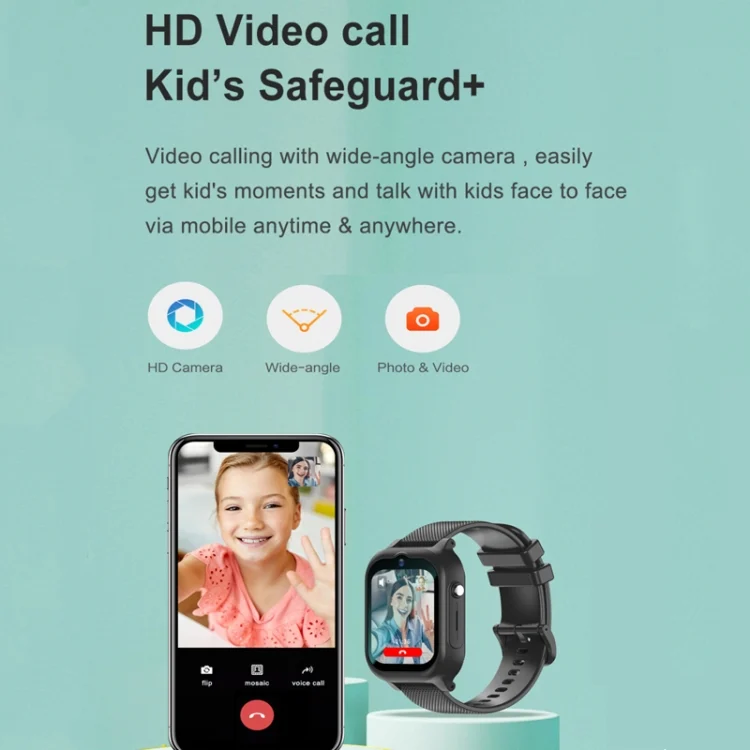 TBD06051383_B3.webp K26H  4G Kids Phone Watch With 1.83-inch Touch Screen Front Camera SOS GPS Location - Image 4