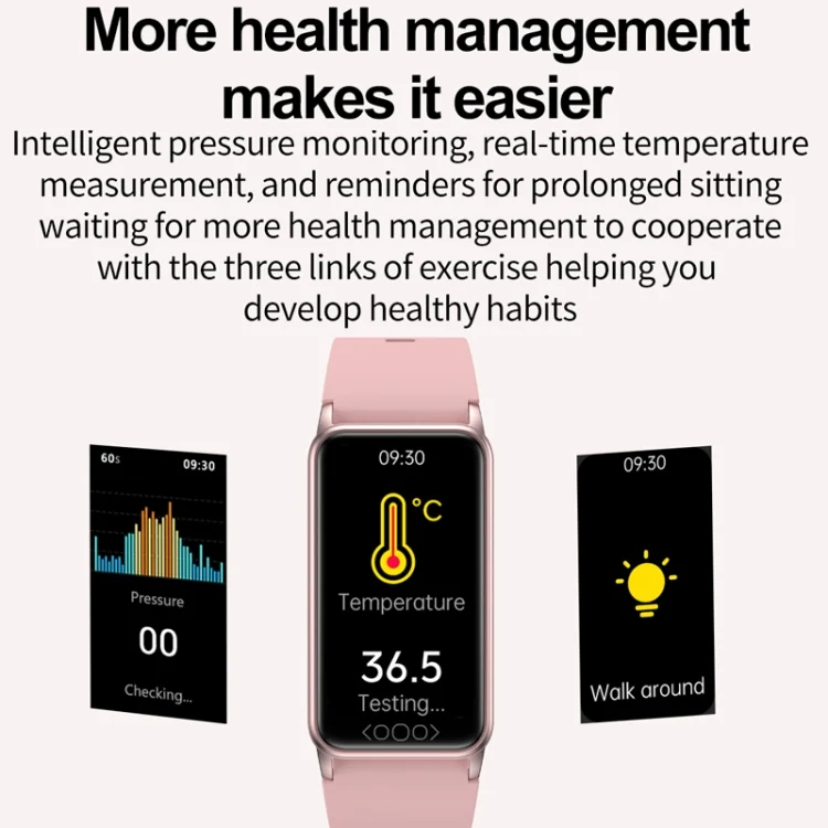 TBD06052142_B11.webp Uric Acid Blood Lipid Noninvasive Blood Sugar Heart Rate Oxygen Temperature Monitoring Smart Healthy Sports Bracelet - Image 12