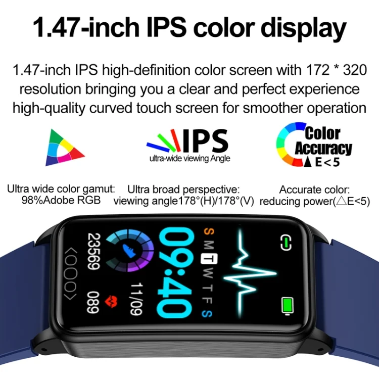 TBD06052142_B2.webp Uric Acid Blood Lipid Noninvasive Blood Sugar Heart Rate Oxygen Temperature Monitoring Smart Healthy Sports Bracelet - Image 3