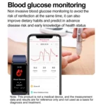 Uric Acid Blood Lipid Noninvasive Blood Sugar Heart Rate Oxygen Temperature Monitoring Smart Healthy Sports Bracelet - Image 10