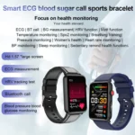 Smart Watch Ring ECG Temperature Heart Rate Blood Pressure Health Bluetooth Talking Watch - Image 11