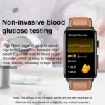 Smart Watch Ring ECG Temperature Heart Rate Blood Pressure Health Bluetooth Talking Watch - Image 12
