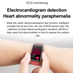 Smart Watch Ring ECG Temperature Heart Rate Blood Pressure Health Bluetooth Talking Watch - Image 14