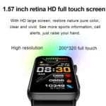 Smart Watch Ring ECG Temperature Heart Rate Blood Pressure Health Bluetooth Talking Watch - Image 3