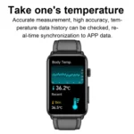 Smart Watch Ring ECG Temperature Heart Rate Blood Pressure Health Bluetooth Talking Watch - Image 6