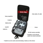 For DJI Neo Fly More Combo BKANO Storage Bag Portable Shoulder Bag With 2 Front Pockets - Image 4